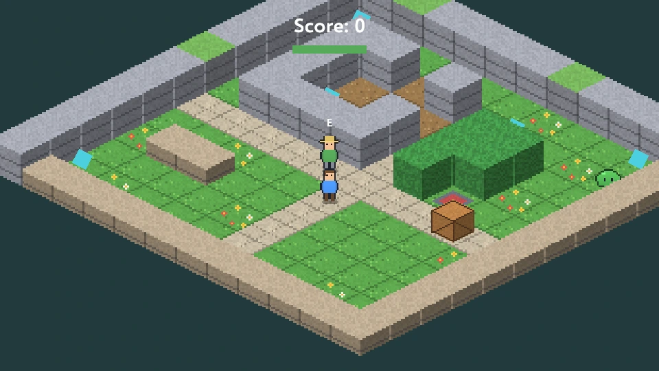 Isometric, running