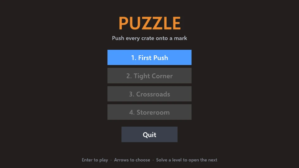 Puzzle, running